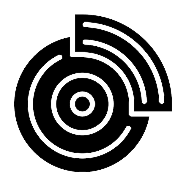Estilo del icono de la línea de frenos de diseño vectorial