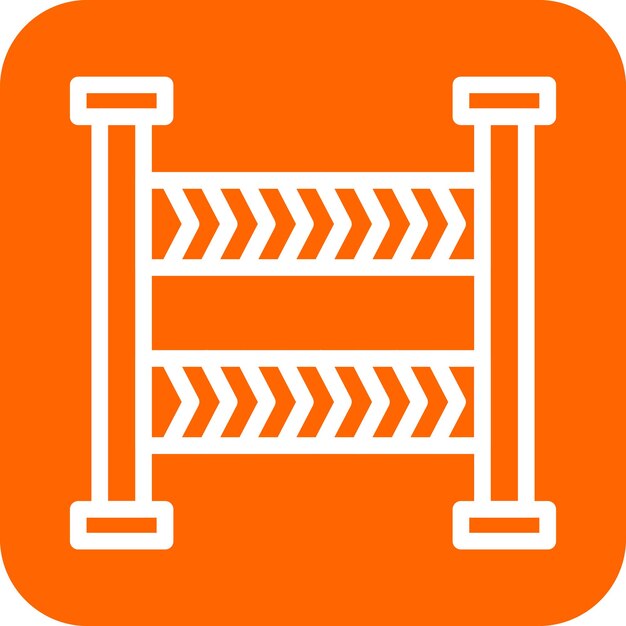 Estilo de icono de línea policial de diseño vectorial