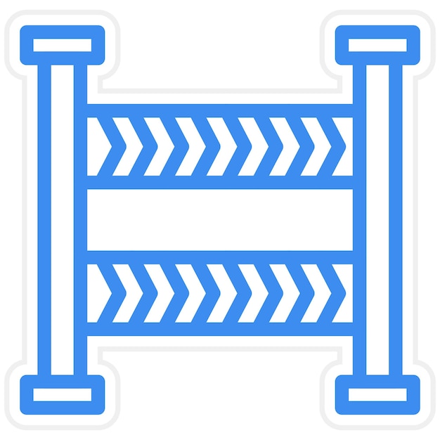 Estilo de icono de línea policial de diseño vectorial