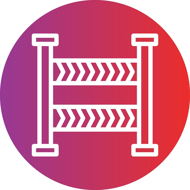 Estilo de icono de línea policial de diseño vectorial
