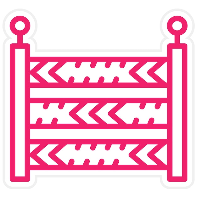 Estilo de icono de línea policial de diseño vectorial