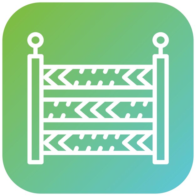 Estilo de icono de línea policial de diseño vectorial