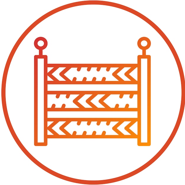 Estilo de icono de línea policial de diseño vectorial