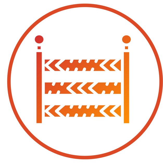 Estilo de icono de línea policial de diseño vectorial