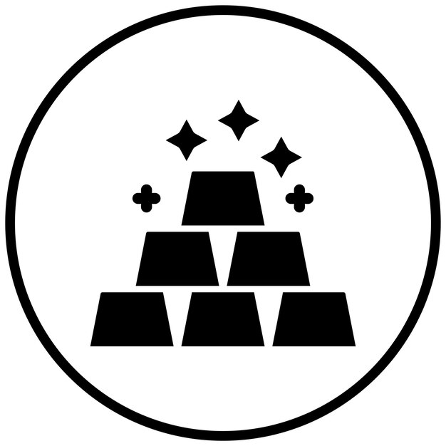 Estilo del icono de los lingotes