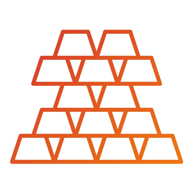Estilo del icono de los lingotes