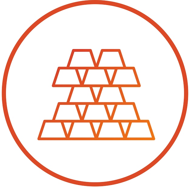 Estilo del icono de los lingotes