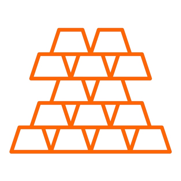 Estilo del icono de los lingotes