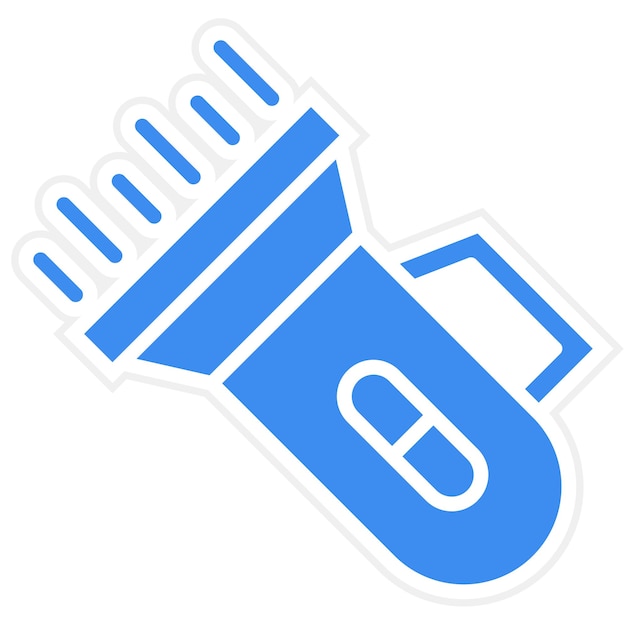 Estilo del icono de la linterna de diseño vectorial