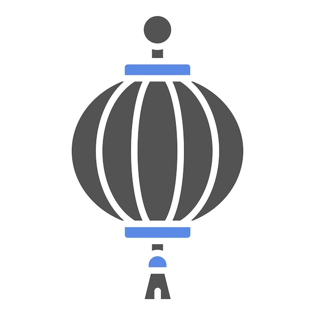 Estilo del icono de la linterna de diseño vectorial