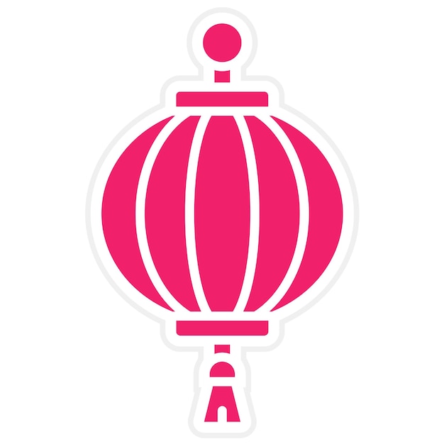 Estilo del icono de la linterna de diseño vectorial
