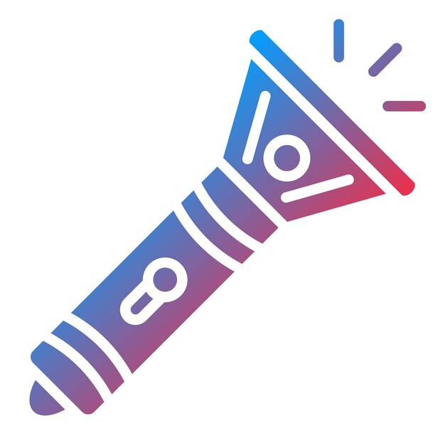 Estilo del icono de la linterna de la policía