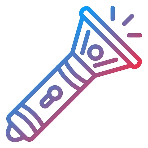 Estilo del icono de la linterna de la policía