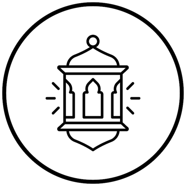 Estilo del icono de la linterna