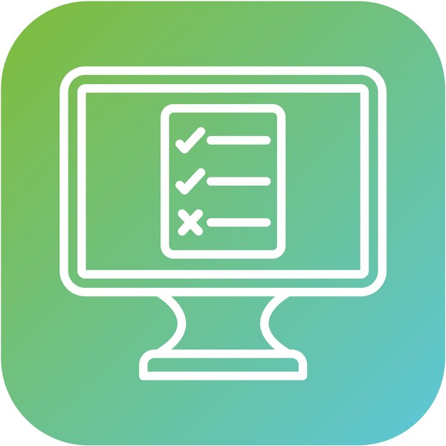 Estilo del icono de la lista de la caja de diseño vectorial