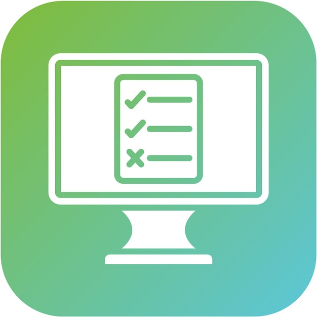 Estilo del icono de la lista de la caja de diseño vectorial