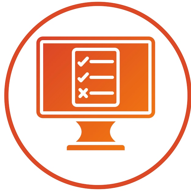 Estilo del icono de la lista de la caja de diseño vectorial