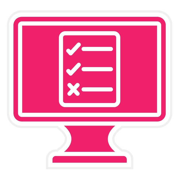Estilo del icono de la lista de la caja de diseño vectorial