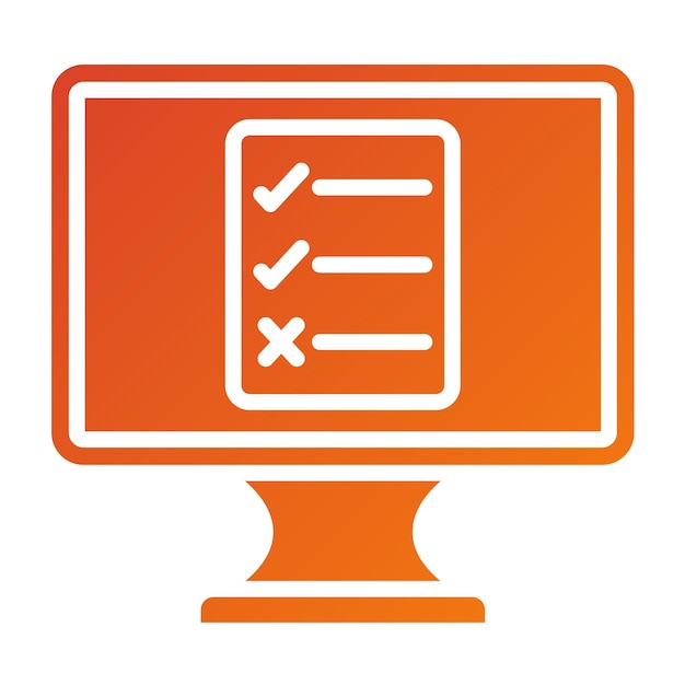 Estilo del icono de la lista de la caja de diseño vectorial