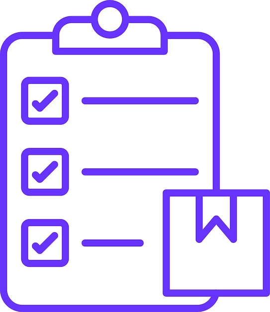 Estilo del icono de la lista de comprobación de paquetes