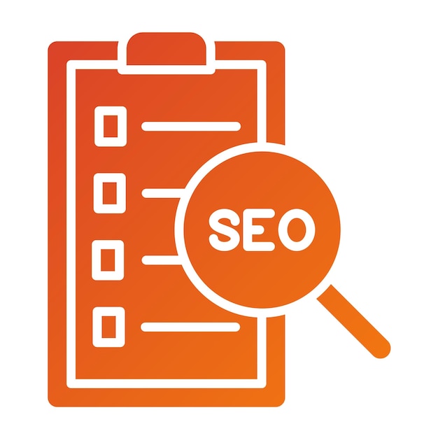Estilo del icono de la lista de comprobación de SEO