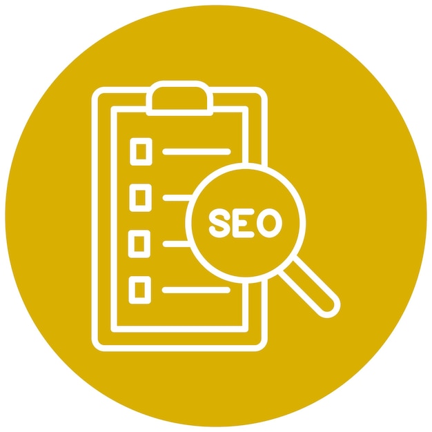 Estilo del icono de la lista de comprobación de SEO
