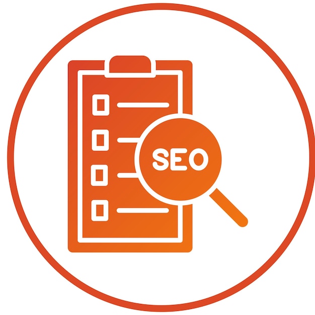 Estilo del icono de la lista de comprobación de SEO