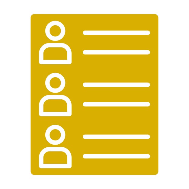 Estilo del icono de la lista de contactos de diseño vectorial