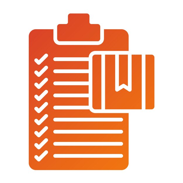 Estilo del icono de la lista de control de diseño vectorial