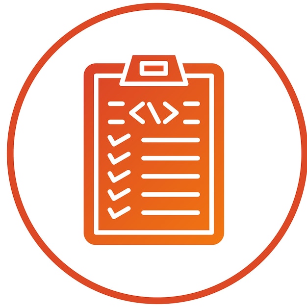Estilo del icono de la lista de control de diseño vectorial