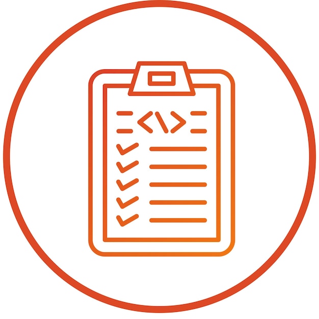 Estilo del icono de la lista de control de diseño vectorial