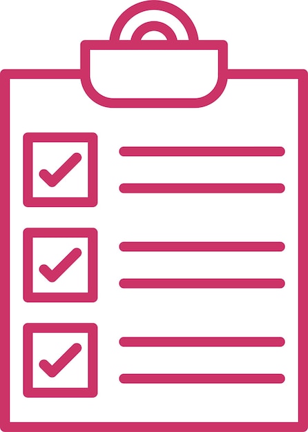 Estilo del icono de la lista de control de diseño vectorial