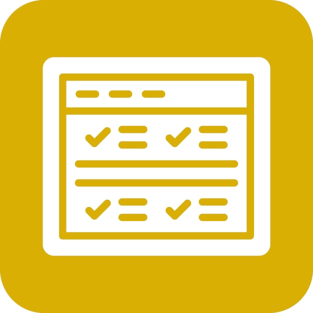 Estilo del icono de la lista de control del sitio web