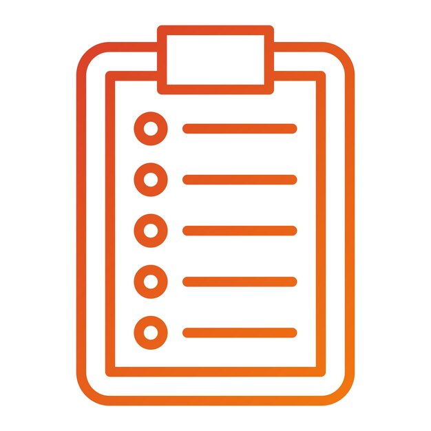 Estilo del icono de la lista de diseño vectorial