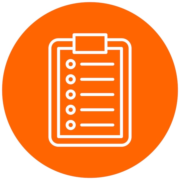 Estilo del icono de la lista de diseño vectorial