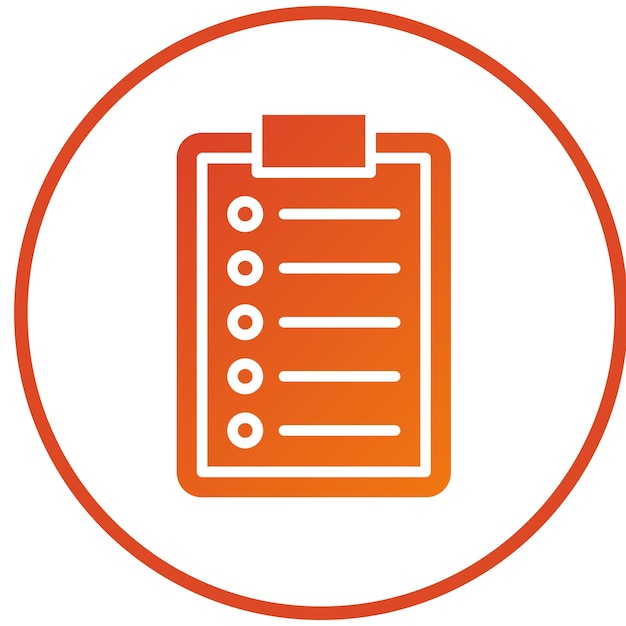Estilo del icono de la lista de diseño vectorial