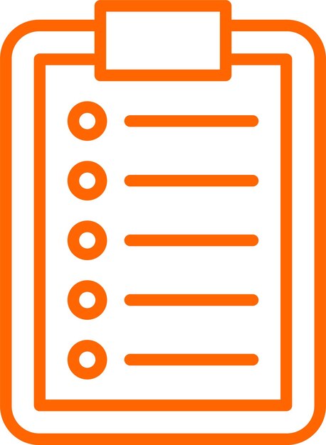Estilo del icono de la lista de diseño vectorial