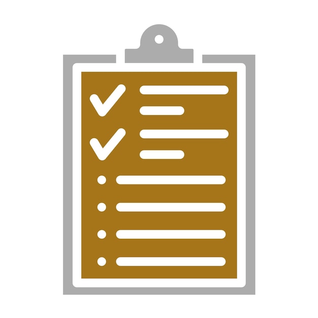 El estilo del icono de la lista de órdenes de diseño vectorial