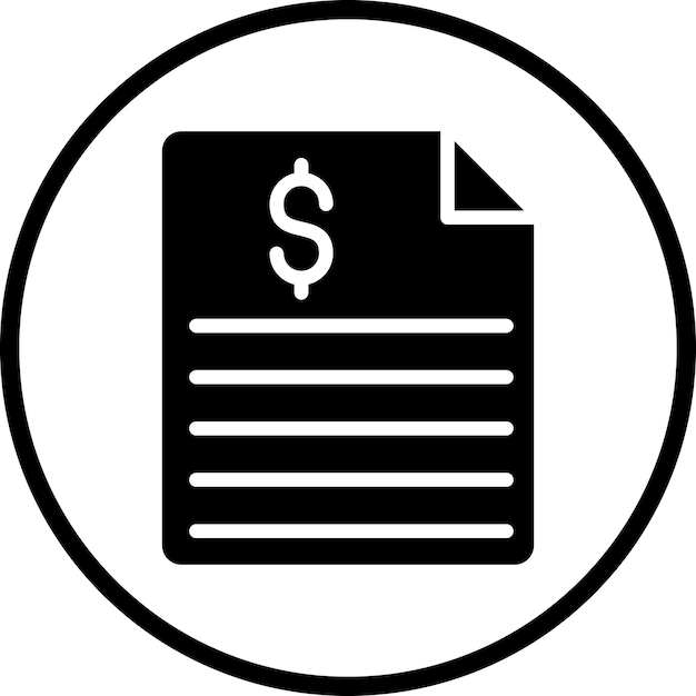 Estilo del icono de la lista de precios
