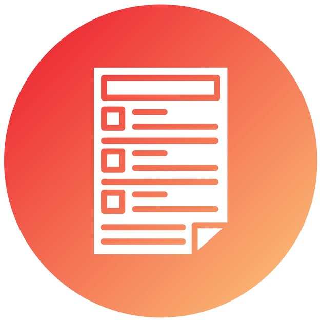 Estilo del icono de la lista de tareas de diseño vectorial