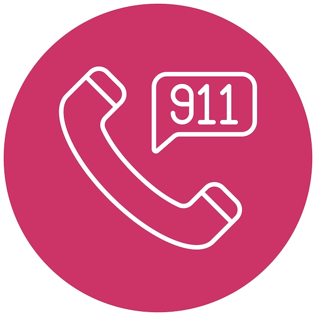 El estilo del icono de llamada al 911