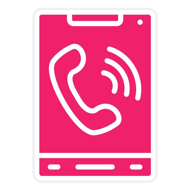Estilo de icono de llamada de diseño vectorial