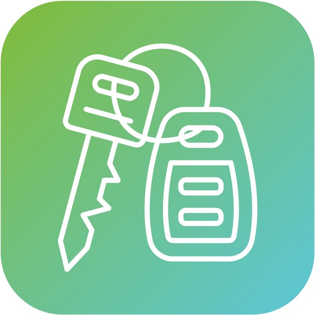 Estilo del icono de la llave del coche