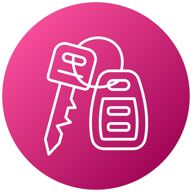Estilo del icono de la llave del coche