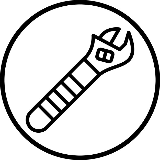 Estilo del icono de la llave de diseño vectorial