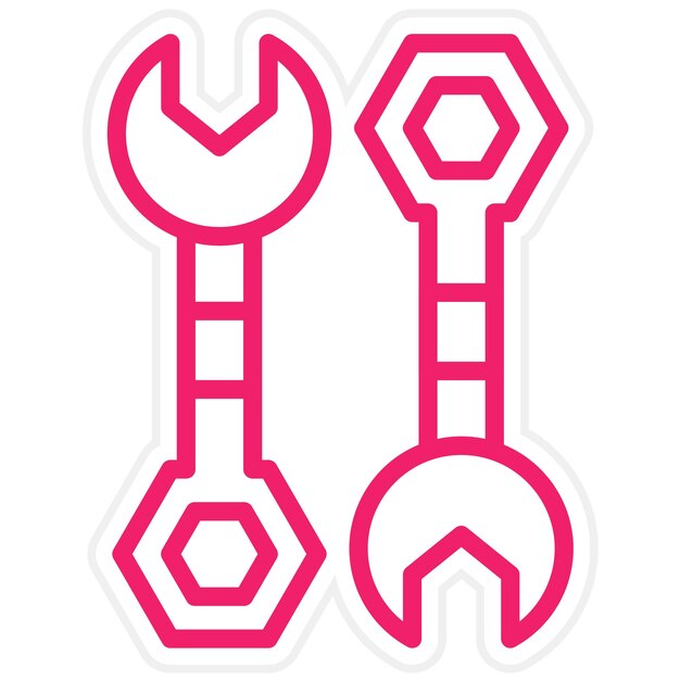 Estilo del icono de la llave de diseño vectorial