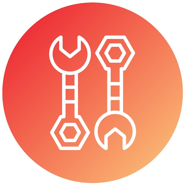 Estilo del icono de la llave de diseño vectorial