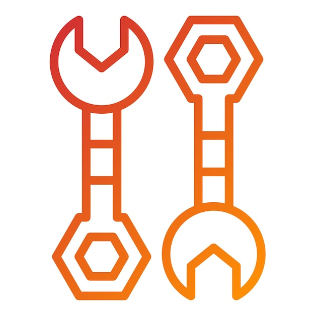Estilo del icono de la llave de diseño vectorial