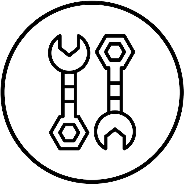 Estilo del icono de la llave de diseño vectorial