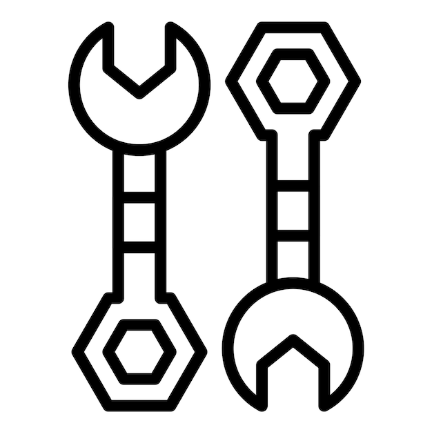 Estilo del icono de la llave de diseño vectorial